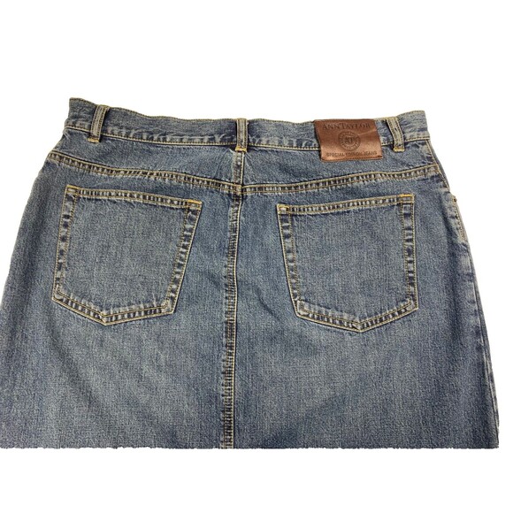 Ann Taylor Jeans Special Edition Denim Skirt Maxi Long 5 Pocket Size 12 Blue VTG - Picture 9 of 9